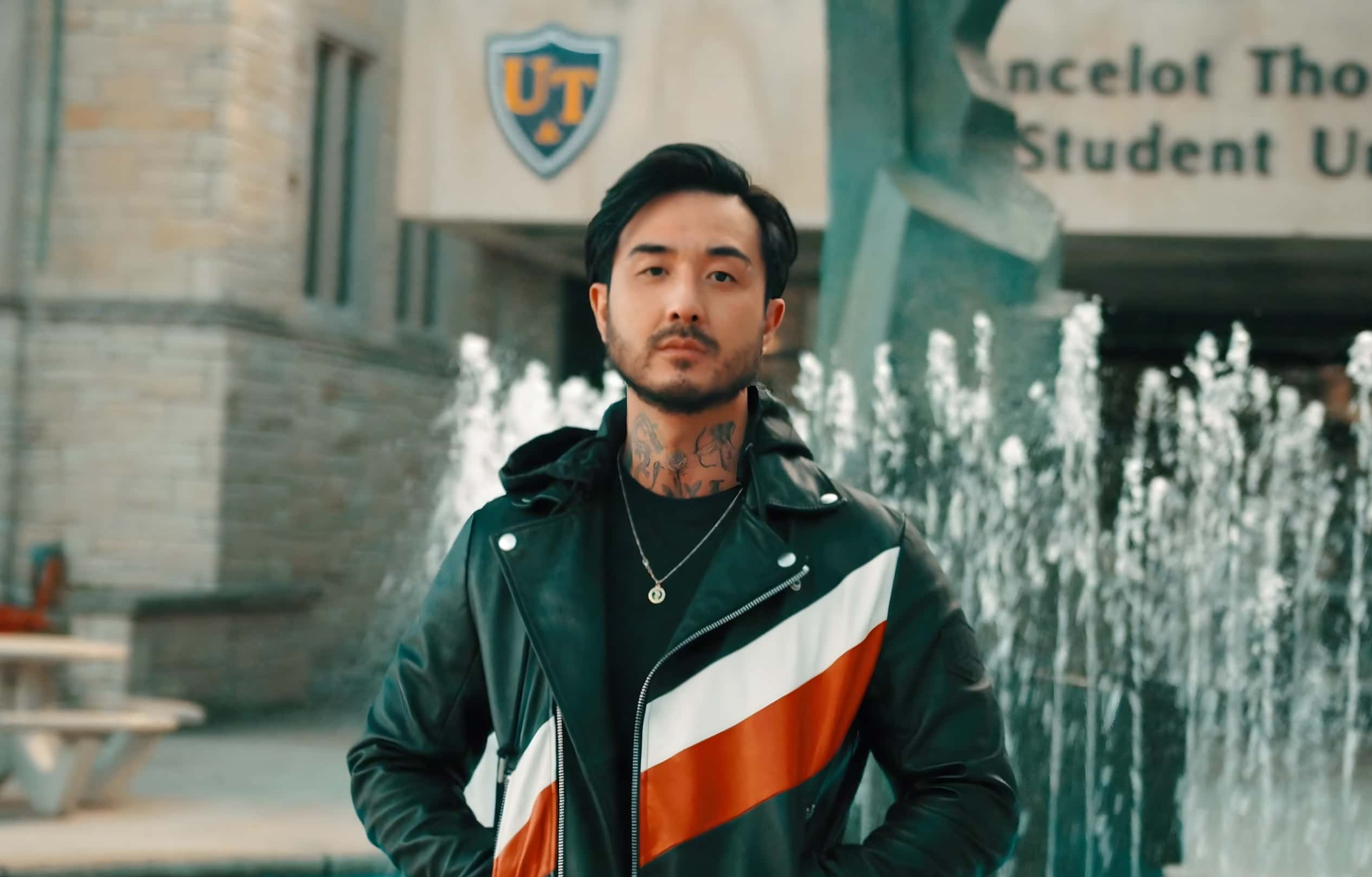 Balance Co-Founder Ho-Chan Jang standing outside the University of Toledo, his alma mater.