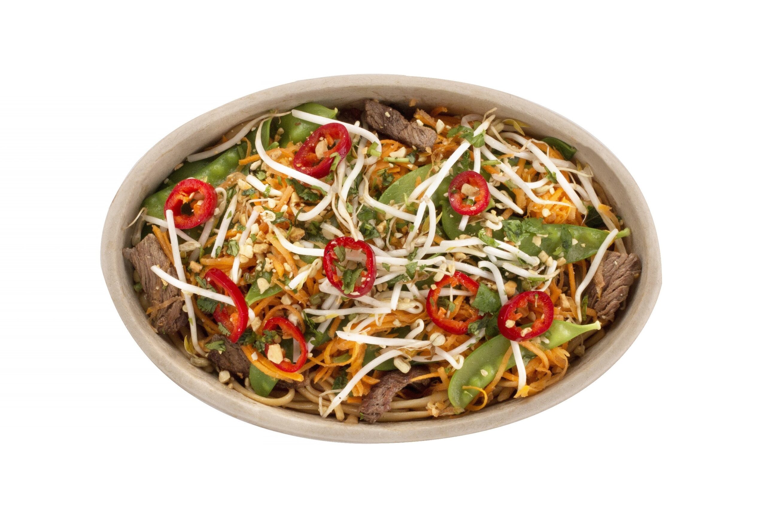 A Thai Guy bowl with vibrant ingredients from Balance Grille.