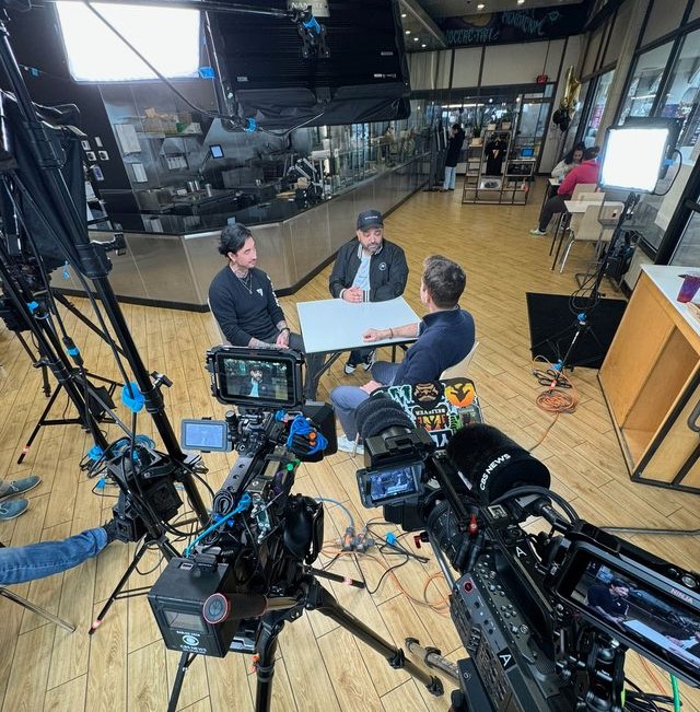 Behind-the-scenes of CBS Mornings with Chef HoChan and Prakash at Balance Grille.